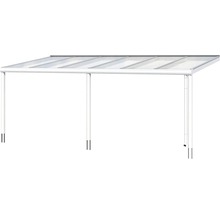 Terrassenüberdachung mit Polycarbonatplatten und Aluminiumrahmen