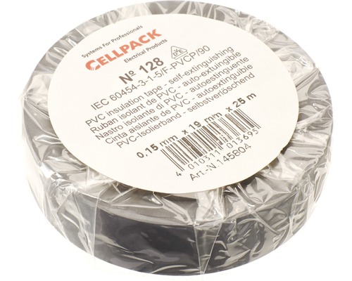 Ruban isolant PVC gris 19 mm x L 25 m Cellpack