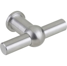 Bouton de meuble en forme de T acier inoxydable ØxLxh 25/80/49 mm