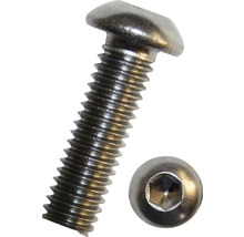 Halbrundkopfschraube ISO 7380-1 M6x20 mm, Edelstahl A2, 100 Stück