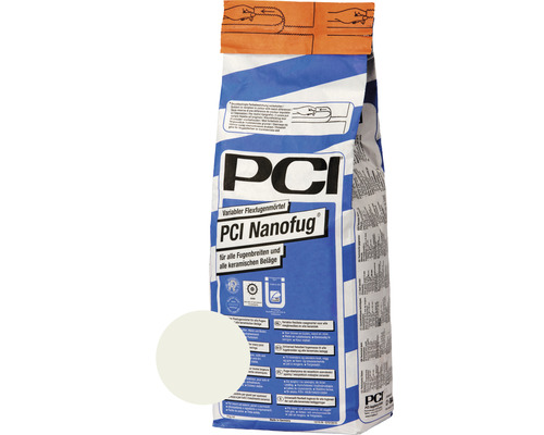 PCI Nanofug® Variabler Flexfugenmörtel für Steingut- und Steinzeugbeläge lichtgrau 15 kg