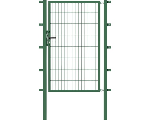 Portillon grillagé simple ALBERTS Flexo 100 x 100 cm y compris poteaux 6 x 6 cm vert