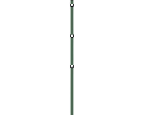 Poteau ALBERTS patte de serrage pour panneau rigide double fil 6 x 4 x 150 cm vert