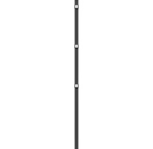 Poteau ALBERTS patte de serrage pour panneau rigide double fil 6 x 4 x 150 cm anthracite-thumb-0