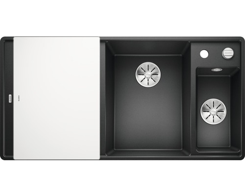 Spüle mit Abtropffläche und Schneidebrett