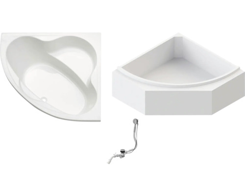 Kit de baignoire OTTOFOND Samba 140 x 140 cm blanc brillant 860021