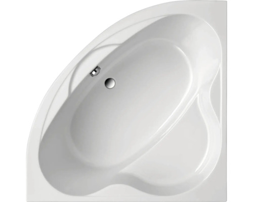 Baignoire d''angle en acrylique sanitaire, vue de dessus