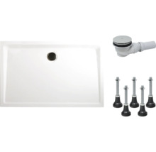 Duschwannen-Set mit Ablaufgarnitur und Füßen