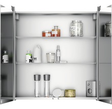 LED Spiegelschrank Jokey Tromsö alufarben 63x68,5 cm