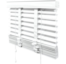 Store vénitien blanc avec mécanisme de traction pour la décoration de fenêtre