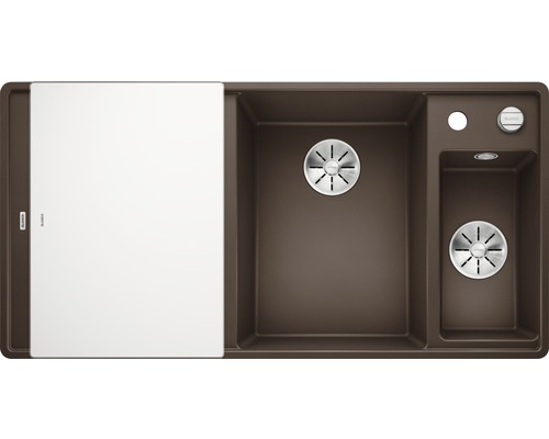 Évier avec égouttoir et planche à découper