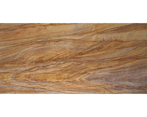 Echtstein Sandstein SlateLite hauchdünn 1,5 mm Rainbow 61x122 cm Detailaufnahme einer Sandsteinplatte mit Maserung
