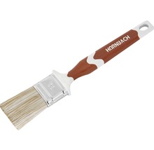 Pinceau à vernis coudé avec manche en plastique