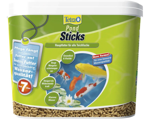 Teichfutter TetraPond Sticks 7 Liter Eimer Tetra Pond Sticks Teichfutter im 7 Liter Eimer