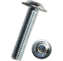 Halbrundkopfschraube ISO 7380-2 M6x20 mm Edelstahl A2, 100 Stück