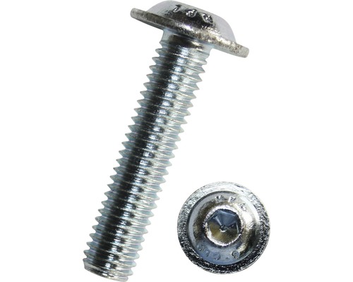 Halbrundkopfschraube ISO 7380-2 M8x16 mm Edelstahl A2, 50 Stück