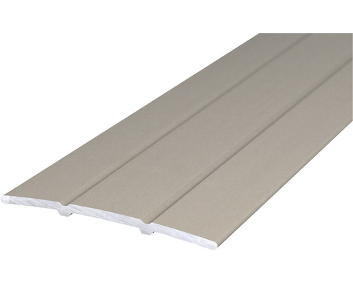 Übergangsprofil Alu edelstahl matt selbstklebend 38x2700mm Aluminium Übergangsprofil für Bodenbeläge