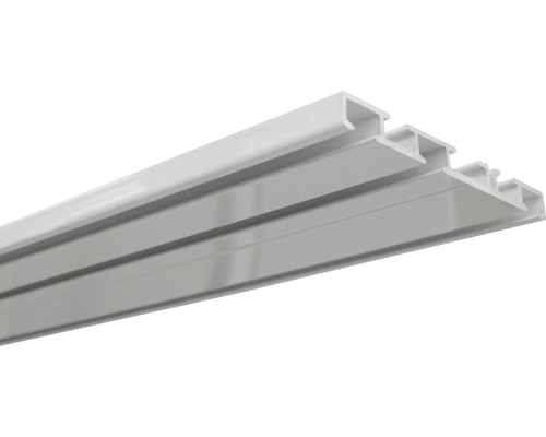 Rail de rideau en aluminium blanc 3 voies 150 cm