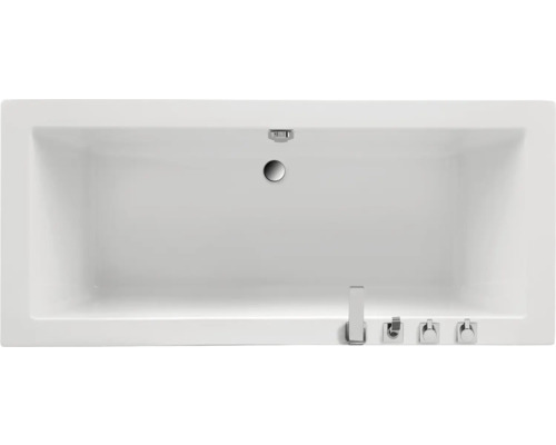 Baignoire OTTOFOND Matrix 80 x 180 cm blanc lisse brillant 863201 Baignoire rectangulaire avec robinetterie