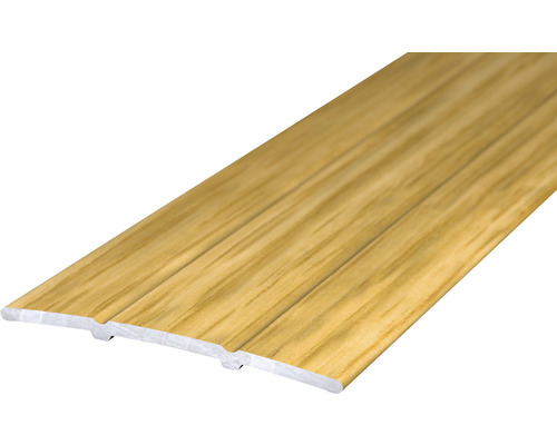 Barre de seuil alu chêne clair autocollant 38x900 mm