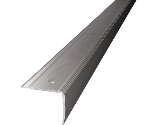 Nez de marche alu argent perforé 30x20x1000 mm