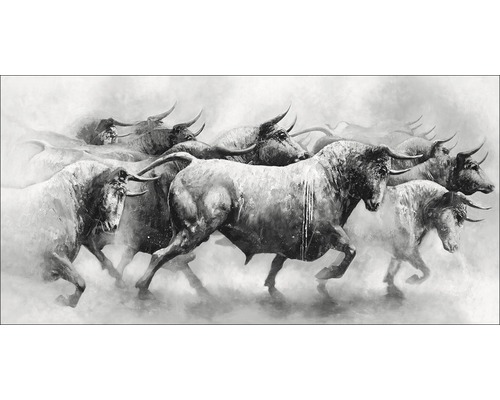 Gemälde einer Herde von Stieren