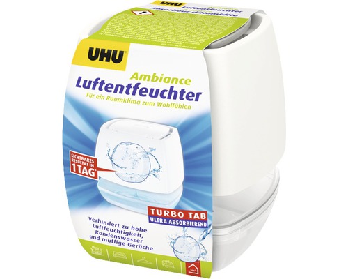 Déshumidificateur d'air UHU airmax Ambiance blanc 100 g Déshumidificateur d''air UHU pour réduire l''humidité