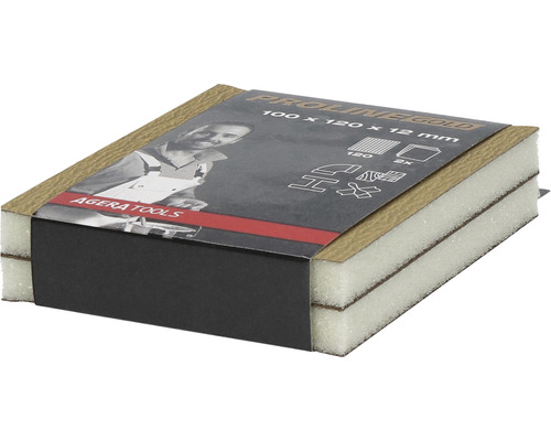 Schleifpad Agera Tools, Körnung 120, Maße 100 x 120 x 12 Millimeter