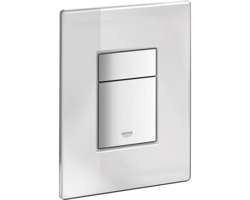 Plaque de commande GROHE Grandera plaque brillant / touche chrome brillant 389160A0