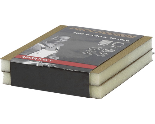 Schleifschwamm, Körnung 180, Abmessungen 100 x 120 x 12 Millimeter