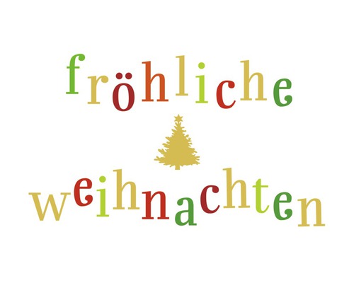 Carte de Noël Fröhliche Weihnachten 14,8x10,5 cm