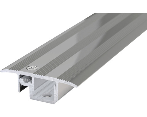 Cache-câble PS 400 alu acier inoxydable poli 42x900mm Profilé de transition en aluminium avec vis