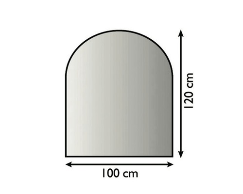 Pare-feu Lienbacher arc segmenté 100x120 cm anthracite