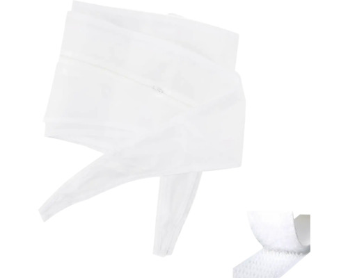 Moskitonetz für Fenster mit Reißverschluss und Klettband