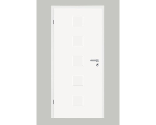 Porte intérieure Pertura Linum 03 laque blanche (semblable à RAL 9010) 86,0x198,5 cm gauche