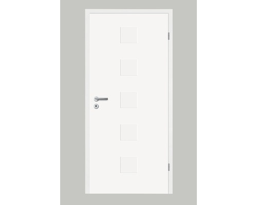 Porte intérieure Pertura Linum 03 laqué blanc (semblable à RAL 9010) 73,5x198,5 cm droite Porte intérieure Pertura Linum 03 laqué blanc (semblable à RAL 9010) 73,5x198,5 cm droite