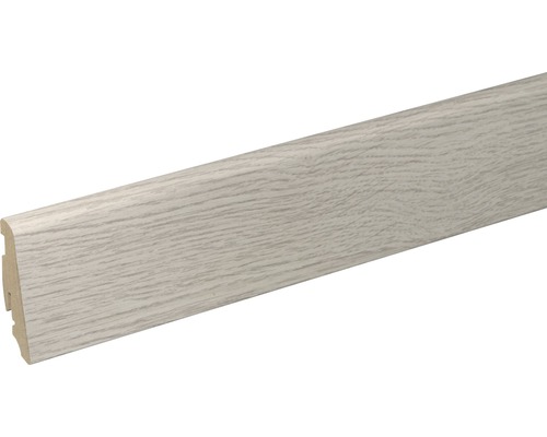 SKANDOR Sockelleiste Eiche elegance FU60L 19 x 58 x 2400 mm Fußleiste mit Holzstruktur