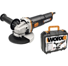 WORX Winkelschleifer mit Schleifscheibe und Aufbewahrungskoffer