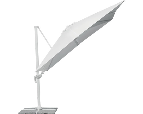 Parasol à bras libre avec base en béton