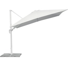 Parasol déporté pour le jardin sur dalles de béton