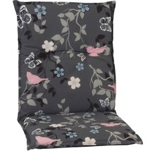 Gartenstuhlauflage mit Vogel-, Blumen- und Schmetterlingsmuster