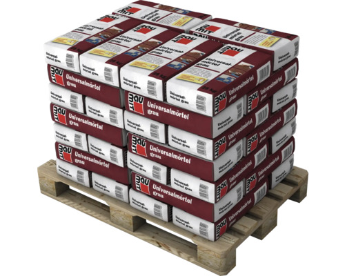 Palette mit Säcken Universalmörtel grau