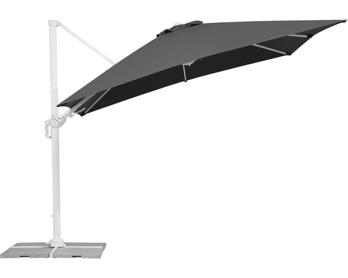 Parasol déporté avec socle pour le jardin