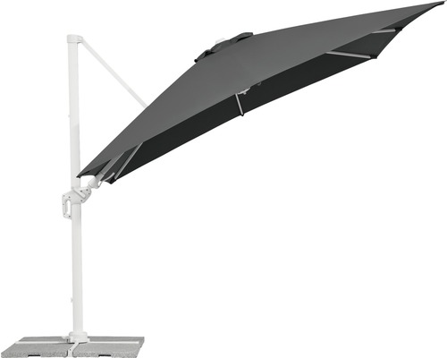 Parasol déporté avec socle pour le jardin
