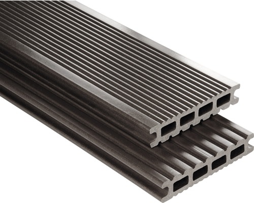 Konsta WPC Terrassendiele Futura graubraun glatt 26x145 mm (Meterware ab 1000 mm bis max. 6000 mm)