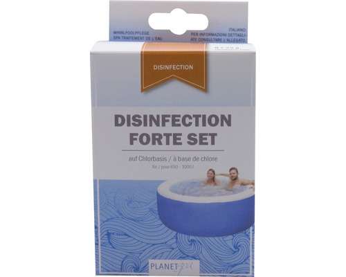 Kit Forte de désinfection pour la désinfection de piscine à base de chlore pour 650 à 1000 litres