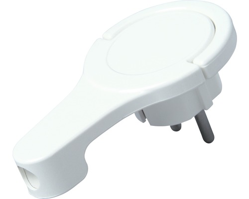 Extra Flache Wandsteckdose – Schuko-Stecker Ohne Kabel, Platzsparend Hinter Möbeln, 16A/250V