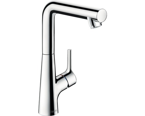 Mitigeur de lavabo hansgrohe Talis S 72105000 chrome, mécanisme de vidage inclus Mitigeur monocommande brillant pour cuisine