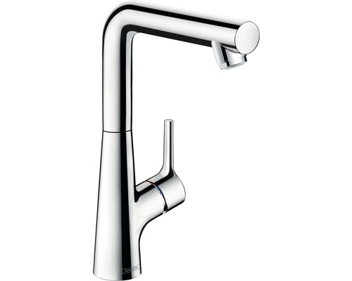 Mitigeur de lavabo hansgrohe Talis S 72105000 chrome, mécanisme de vidage inclus