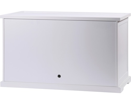 Coffre à jouets blanc en bois